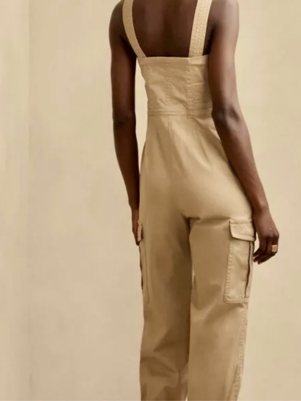 NWT Banana Republic Tan cargo Utility Jumpsuit - Picture 3 of 9